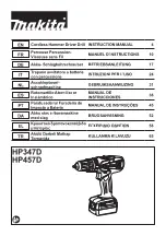 Preview for 1 page of Makita HP457DWE10 Instruction Manual