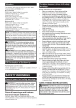 Preview for 5 page of Makita HP457DWE10 Instruction Manual
