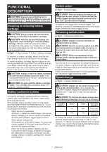 Preview for 7 page of Makita HP457DWE10 Instruction Manual