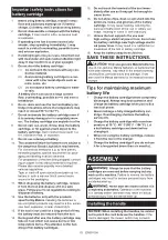 Preview for 15 page of Makita LM003JZ Instruction Manual