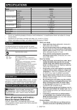 Preview for 2 page of Makita M8301D003 Instruction Manual