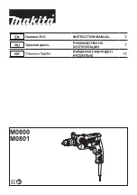 Preview for 1 page of Makita MT M0800 Instruction Manual