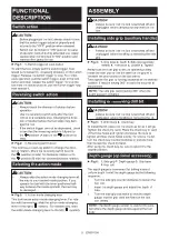 Preview for 5 page of Makita MT M0800 Instruction Manual
