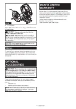 Preview for 11 page of Makita XGT CF003G Instruction Manual