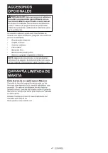 Preview for 47 page of Makita XGT GCV09 Instruction Manual