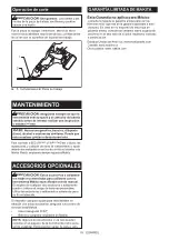 Предварительный просмотр 18 страницы Makita XSJ03Z Instruction Manual