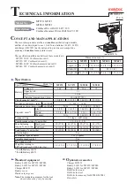 Maktec MT070 Technical Information предпросмотр