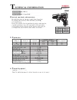 Preview for 1 page of Maktec MT60 Technical Information