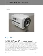 Preview for 1 page of MallinCam SDI Camera User Manual