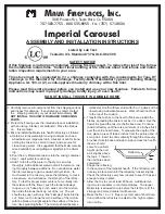 Malm Fireplaces Imperial Carousel Assembly And Installation Instructions Manual предпросмотр