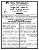 Предварительный просмотр 9 страницы Malm Fireplaces Imperial Carousel Assembly And Installation Instructions Manual