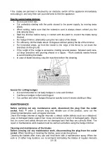 Preview for 21 page of MALTEC MasterHedge-450W Instruction Manual