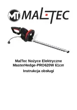 Preview for 1 page of MALTEC MasterHedge-PRO620W Instruction Manual