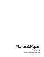 Mamas & Papas Siesta Instructions For Safe Use preview
