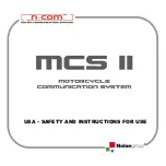 N-Com MCS II Safety And Instructions For Use preview