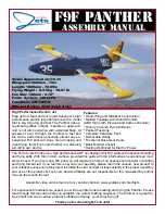 Preview for 1 page of N-Tech Jets F9F Panther Assembly Manual