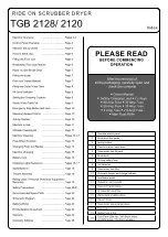 Preview for 2 page of Nacecare TGB 2120 Owner'S Instructions Manual