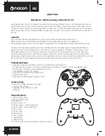 Preview for 8 page of Nacon GC-200WL Instruction Booklet