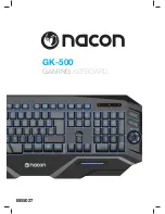 Nacon GK-500 Manual preview