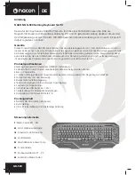 Preview for 8 page of Nacon GK-500 Manual