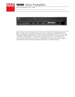 NAD 1000 Specifications preview