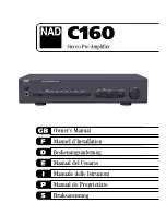 NAD 160 Owner'S Manual предпросмотр