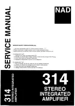 NAD 314 Service Manual preview