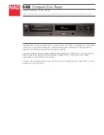 NAD 502 Specification Sheet preview