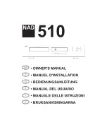 Предварительный просмотр 1 страницы NAD 510 Owner'S Manual