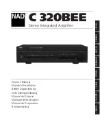 NAD C 320BEE Owner'S Manual preview