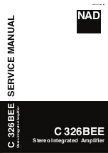 NAD C 326BEE Service Manual preview