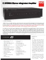 NAD C 326BEE Specifications preview