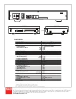 Предварительный просмотр 2 страницы NAD C 426 Specifications