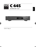 NAD C 445 Owner'S Manual preview