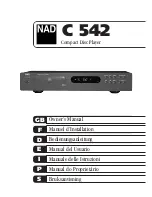 NAD C 542 Owner'S Manual preview
