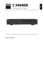 NAD C 546BEE Owner'S Manual preview