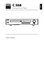 NAD C 568 Owner'S Manual preview