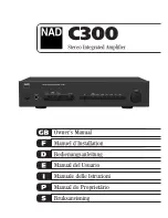 Preview for 1 page of NAD C300 Owner'S Manual