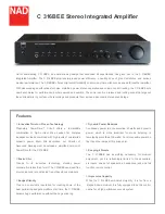 NAD C316BEE Specifications preview