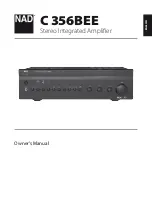 NAD C356BEE Owner'S Manual preview