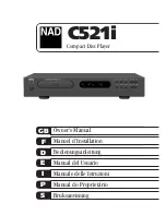 NAD C521i Owner'S Manual preview