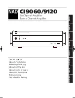 NAD CI9060 Owner'S Manual preview