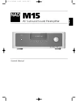 NAD M15 C/AH Owner'S Manual preview