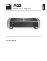NAD M22 Owner'S Manual preview
