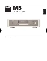 NAD M5 C/AH Owner'S Manual preview
