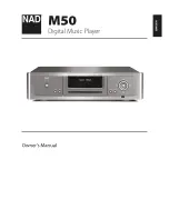 NAD M50 Owner'S Manual предпросмотр