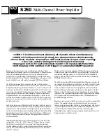 NAD S250 Specifications preview