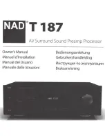 Preview for 52 page of NAD T 187 Owner'S Manual