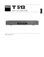 NAD T 513 Owner'S Manual preview