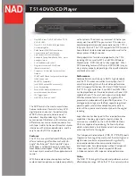 NAD T 514 Datasheet preview